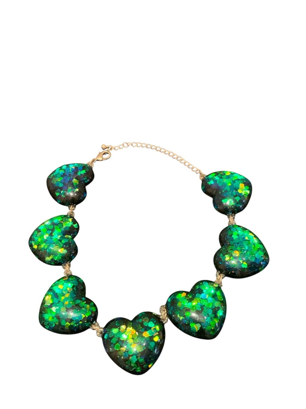 💕URBAN OUTFITTERS 💕CONFETTI ACRYLIC SPARKLY NECKLACE.